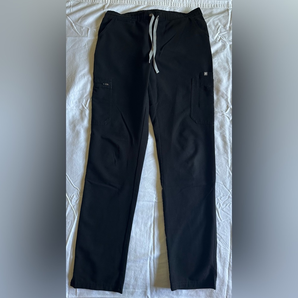 FIGS Skinny Yola Black Scrub Pants